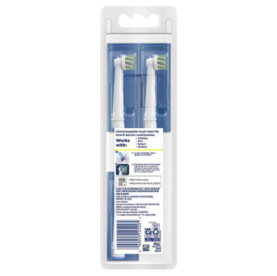Oral-B CrossAction Electric Toothbrush Replacement Brush Heads