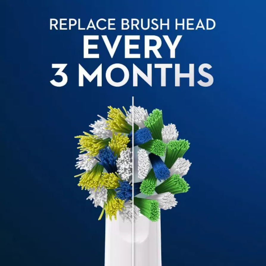 Oral-B CrossAction Electric Toothbrush Replacement Brush Heads