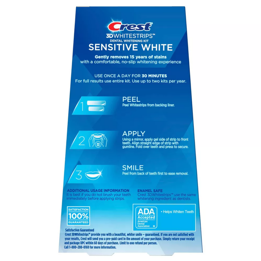 Crest 3D Whitestrips Sensitive White