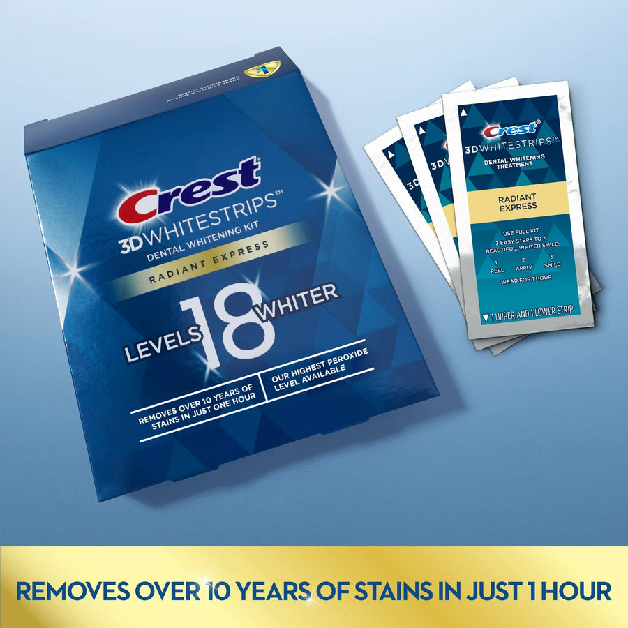 Crest 3D Whitestrips Radiant Express